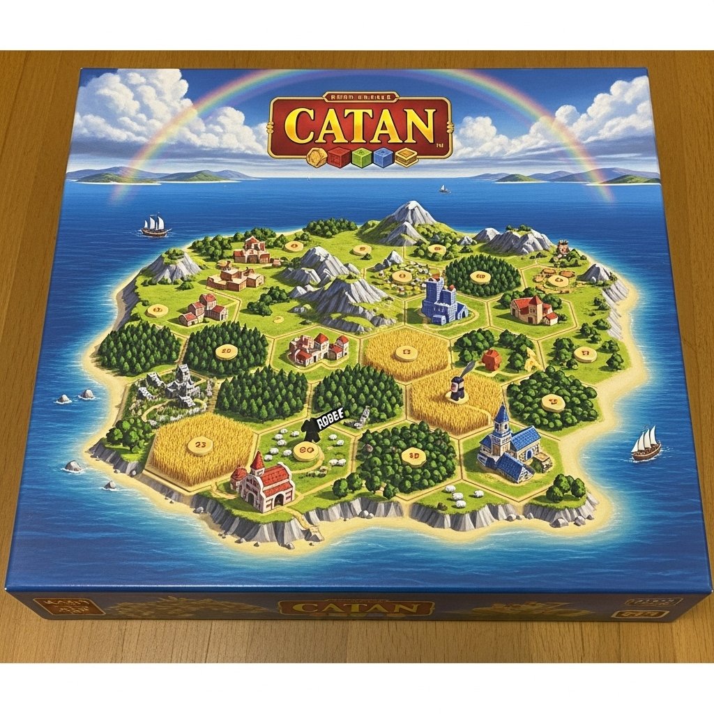 Caja del juego de mesa Catan
