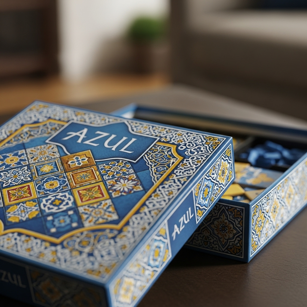 Caja del juego de mesa Azul